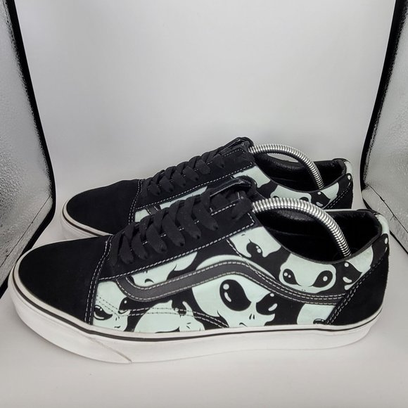 Vans SK8 Old Skool Classic Alien Ghosts Glow in the Dark Men\'s 508731 US Size 10 main image 4